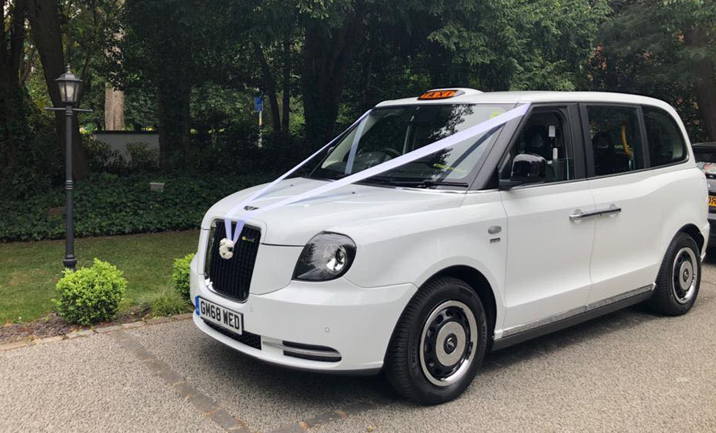 hire a taxi as your wedding car