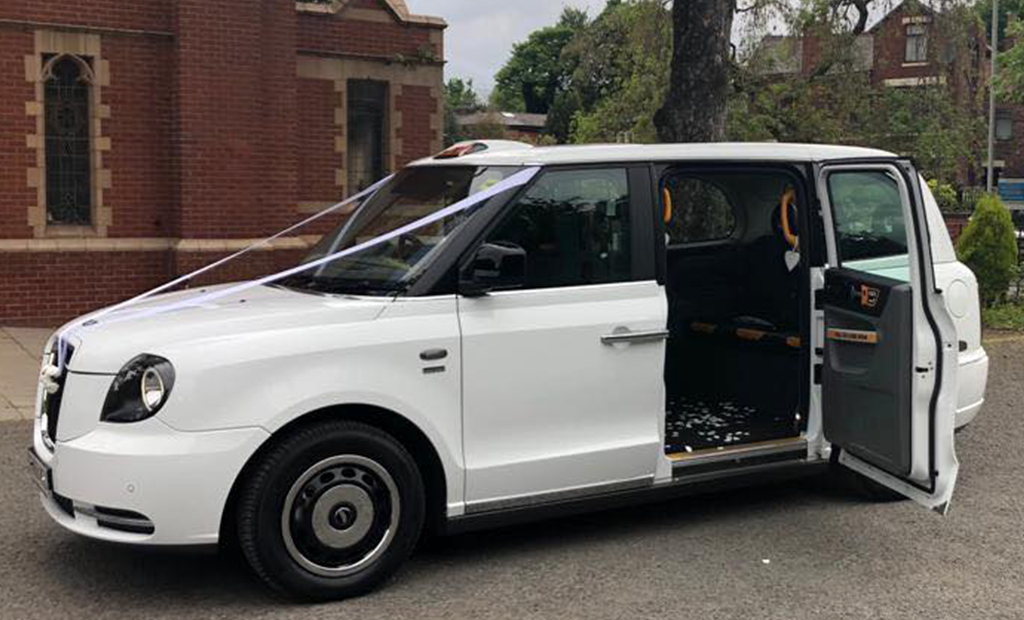 hire a taxi as your wedding car